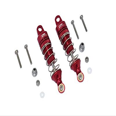 GPM for LOSI 1/18 2WD Mini-T 2.0 LOS01015 Aluminum Front Spring DAMPERS (50MM) -12PC Set (red)