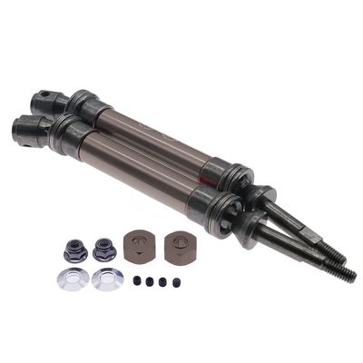 2pcs Alloy and 45 Steel Rear CVD Drive Shaft for RC Hobby Car 1/10 ECX 2WD Series Hop-ups (Titanium)