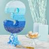 BLUE PANDA Ombre Blue Number 3 Pull String Pinata - Interactive Pull-String Surprise with Number 3 Pinata for Ocean-Themed Birthday Decoration for Boys & Girls - Pack of 1, Paper, 16.5 x 11.5 x 3 in view 2