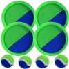 AppleRound Toss and Catch Velcro Ball Set (Hook and Loop), Kids Outdoor Games, Beach Toys, Backyard Sports, Paddle Ball Games (Pack of 4 Paddles and 4 Balls) view 1