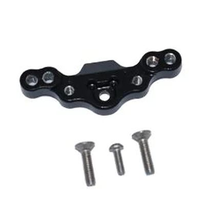 GPM for LOSI 1/18 2WD Mini-T 2.0 LOS01015 Aluminum STABILIZING Mount for Front Upper ARM TIE RODS - 4PC Set (Black)