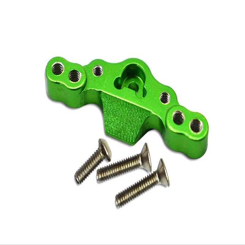 2pc Set Losi 1/18 2Wd Mini-T 2.0 Los01015 Aluminum Stabilizing Mount for Front Upper Arm Tie Rods by GPM (Green)