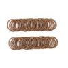 100 Pcs Baby Girls Hair Ties No Crease Hair Bands Elastic Ponytail Holders Thin Hair (2 mm x 2.5 cm,Light Brown) view 1