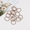 100 Pcs Baby Girls Hair Ties No Crease Hair Bands Elastic Ponytail Holders Thin Hair (2 mm x 2.5 cm,Light Brown) view 2