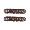 100 Pieces Small Baby Girls Hair Elastics Hair Ties Ponytail Holders Hair Bands for Kids(2 mm x 2.5 cm,Brown) view 1