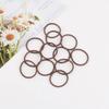 100 Pieces Small Baby Girls Hair Elastics Hair Ties Ponytail Holders Hair Bands for Kids(2 mm x 2.5 cm,Brown) view 2