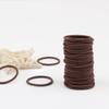 100 Pieces Small Baby Girls Hair Elastics Hair Ties Ponytail Holders Hair Bands for Kids(2 mm x 2.5 cm,Brown) view 3