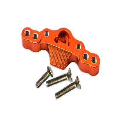 2pc Set Losi 1/18 2Wd Mini-T 2.0 Los01015 Aluminum Stabilizing Mount for Front Upper Arm Tie Rods by GPM (Orange)