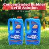 JOYIN 2 Bottles Bubbles Refill Solutions 64 oz (up to 5 Gallon), Concentrated Solution for Bubble Machine, Gun, Wand Refill Fluid Summer, Easter Toys(Blue) view 3