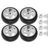 Dilwe RC Tires, 63MM Remote Control Metal Wheel Hub Rubber Tires with Adapter Compatible with WPL D12 RC Truck, RC Wheels RC Accessories view 1