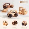 3PCS Wooden Baby Toys, Montessori Toys for Babies 0-6-12 Months, Baby Grasping Toys Push Car Toys for 1 Year Old Boy Birthday Gift,#3 view 2