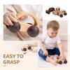 3PCS Wooden Baby Toys, Montessori Toys for Babies 0-6-12 Months, Baby Grasping Toys Push Car Toys for 1 Year Old Boy Birthday Gift,#3 view 3