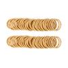 100 Pcs Baby Hair Ties - Gold Hair Bands for thin hair- No Metal Hair Elastics -Ponytail Holder for Kids(2 mm x 2.5 cm,Blonde) view 1
