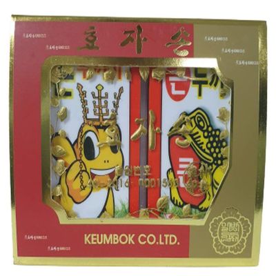 BIG TOAD, Large Size Big Size Korean Flower Card Game Hwatu Hwatoo Go Stop Card Game Set 1.88 x 3.14 inches Easy to Hold on Hand (Red Color)