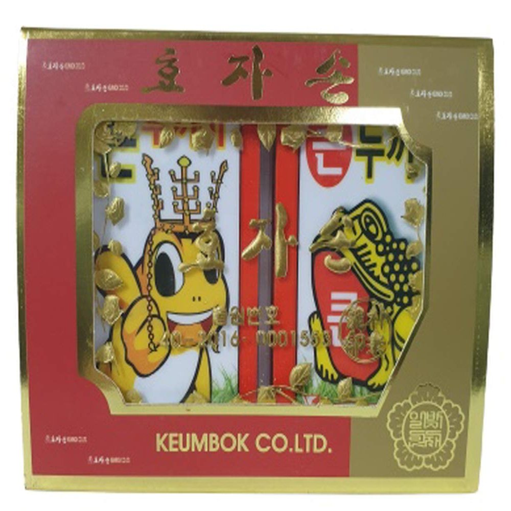 BIG TOAD, Large Size Big Size Korean Flower Card Game Hwatu Hwatoo Go Stop Card Game Set 1.88 x 3.14 inches Easy to Hold on Hand (Red Color)