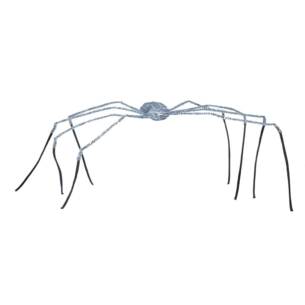 90" Grey Fuzzy Spider Standard