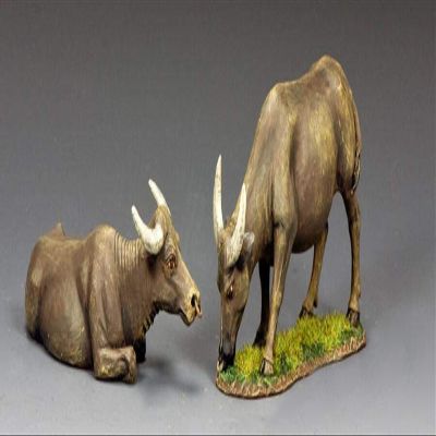 King & Country Toy Soldiers Vietnam VN124 Pair of Water Buffaloes 1:30 Scale Pewter