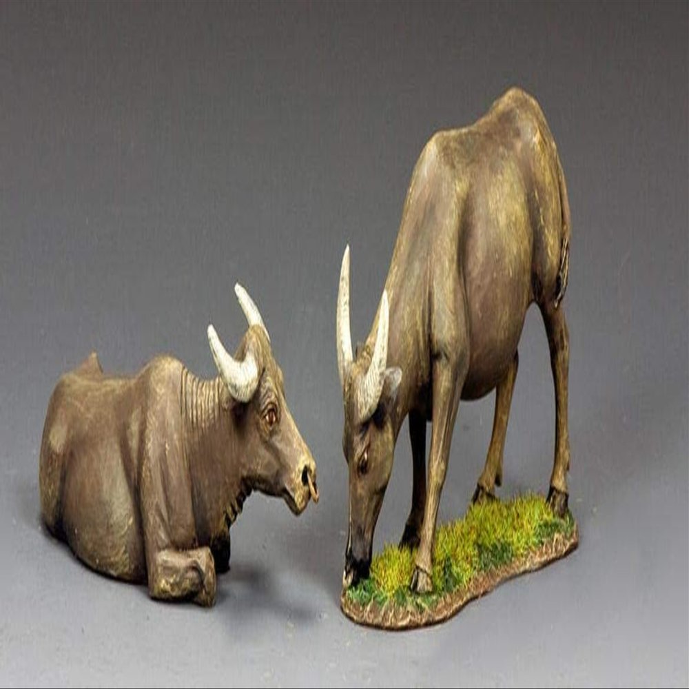 King & Country Toy Soldiers Vietnam VN124 Pair of Water Buffaloes 1:30 Scale Pewter