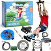 Zip Line Kit for Kids and Adults, 100/120 / 150/200 ft, Up to 350 Lbs, Rustproof Stainless Steel, Quick Setup with Ratchet, Safety Harness, Backyard Adventure Fun Includes Climbing Holds view 1