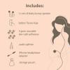 Baby Bump Headphones Marvelous Edition, Plays and Shares Music, Sound and Voices to The Womb, Prenatal Speaker, Including bebon Tunes APP (Peach) view 3
