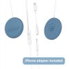 Baby Bump Headphones Marvelous Edition, Plays and Shares Music, Sound and Voices to The Womb, Prenatal Speaker, Including bebon Tunes APP (Ether Blue) view 2