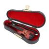 Evonecy Dollhouse Miniature Violin, Violin Model with Box Dollhouse Violin, 1:12 Miniature Instrument for Dollhouse Kids view 1