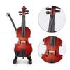 Evonecy Dollhouse Miniature Violin, Violin Model with Box Dollhouse Violin, 1:12 Miniature Instrument for Dollhouse Kids view 3