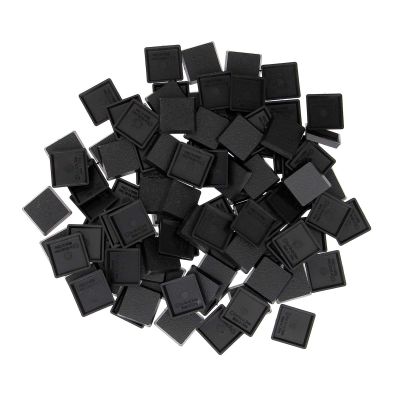 Evemodel 100PCS 25mm Square Black Miniature Model Bases for Tabletop or Miniature Wargames (25mm(0.98inch), 100PCS)