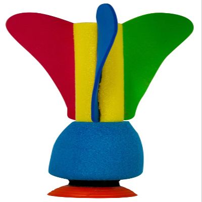 Unbekannt Paul Gnther 1554 Speed Throwing Game, Approx. 21.5 x 12 cm, Rocket Sticks to Smooth Surfaces, Fun for Children from 3 Years, Indoor and Outdoor Use, Ideal as a Gift, Multicoloured