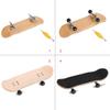 Aqur2020 1Pc Mini Finger Skateboards Maple Wooden+Alloy Replacement Wheels Fingerboard with Box Reduce Pressure and Tools for Kids as Gifts hristmas Goodie Bag fillers, Christmas prizes(1#) view 4