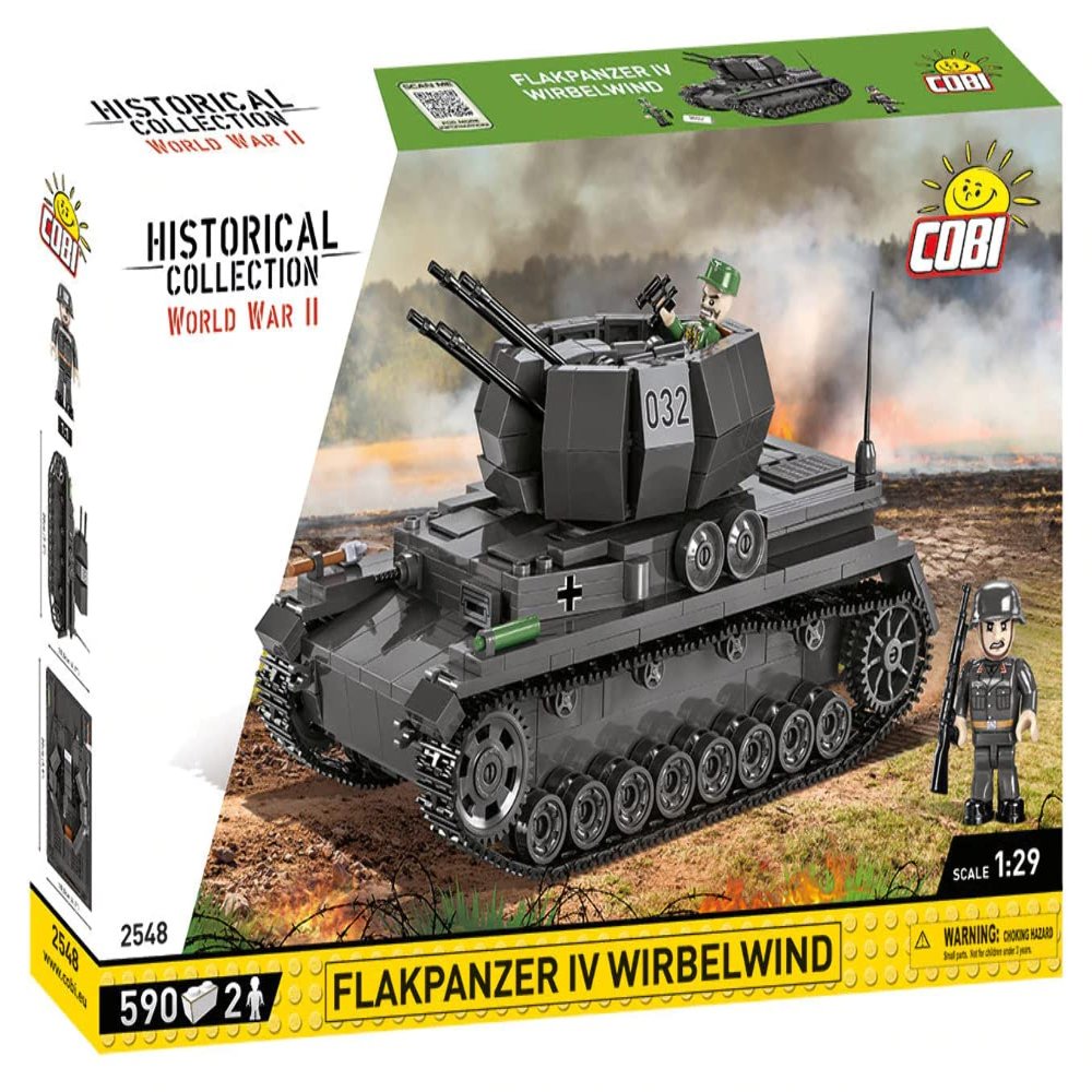 590 Pcs Historical Collection WWII /2548/ Flakpanzer Iv Wirbelwind