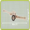 COBI Historical Collection World War II 7.5 cm PaK 40 German Anti-Tank Gun for 7+ years, Sand view 3