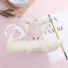 VIGVAN Cat Ears Wolf Fox Ears Animal Cosplay Cute Head Accessories for Halloween (White Ears + Tail Set) view 2