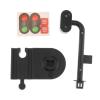 simhoa Wooden Railway Track Fits for Trains Set Station, Bus Station and Railroad Building Train Track Scene Accessory Building Set, Traffic Lights view 4