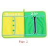 Kghios Montessori Toys Materials for Toddlers BusyBoard,Busy Board Learn to Dress Board Early Learning Basic Life Skills - Zip, Snap, Button, Buckle, Lace & Tie Educational Tools Preschool Learning view 4