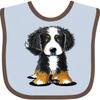 inktastic Bernese Mountain Dog Baby Bib Blue and Chocolate - KiniArt 3e81 view 1