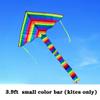 ZYCSKTL Kites for Boys,Small Creative Triangle Rainbow Kite, Amusement Kite with Durable Plaid Cloth and Tail, Suitable for Beaches, Parks (Size : 3.9ft) view 3