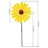 6pcs Sunflower Lawn Pinwheels Wind Spinners Large Windmill Pinwheel for Garden,Yard, Party Outdoor Decor (Sunflower Pinwheels) view 2