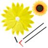 6pcs Sunflower Lawn Pinwheels Wind Spinners Large Windmill Pinwheel for Garden,Yard, Party Outdoor Decor (Sunflower Pinwheels) view 3