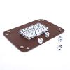 Party Games Leather Dice Cup Set, 6 Black Leather Dice Cups +30 Dice + Exclusive Storage and Transport Case Made of Faux Leather view 3
