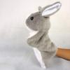 Bunny Hand Puppet: Animals Educational Puppets Kids Rabbit Plush Animal Toys for Imaginative Pretend Play Stocking Storytelling (Gray) view 2