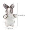Bunny Hand Puppet: Animals Educational Puppets Kids Rabbit Plush Animal Toys for Imaginative Pretend Play Stocking Storytelling (Gray) view 4