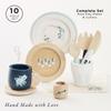 Le Toy Van Wooden Cutlery Dinner Set - Kids Plates and Utensils - Toddler Wooden Toys for Ages 2 Years + view 2