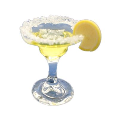 Melody Jane Dollhouse Margarita Cocktail with Slice of Lemon Miniature Drink Bar Accessory