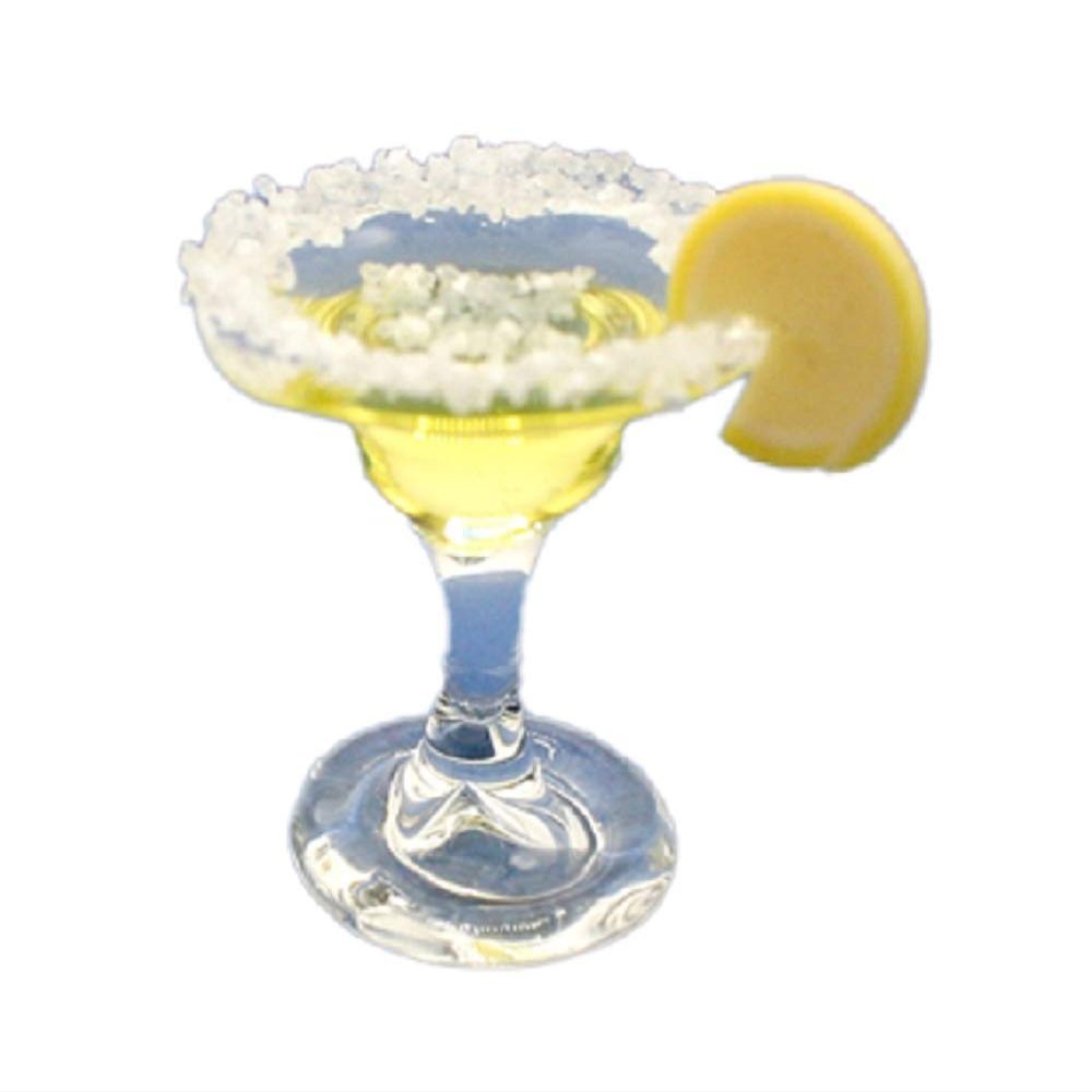 Melody Jane Dollhouse Margarita Cocktail with Slice of Lemon Miniature Drink Bar Accessory