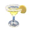 Melody Jane Dollhouse Margarita Cocktail with Slice of Lemon Miniature Drink Bar Accessory view 1