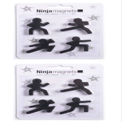 Kung Fu Kid Refrigerator Stickers, Mini Bulletin Board Fun Magnets (2 Sets)