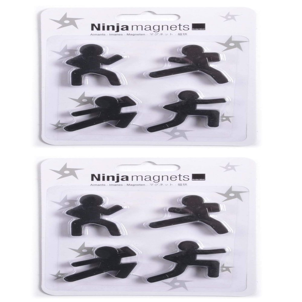 Kung Fu Kid Refrigerator Stickers, Mini Bulletin Board Fun Magnets (2 Sets)