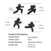 Kung Fu Kid Refrigerator Stickers, Mini Bulletin Board Fun Magnets (2 Sets) view 3
