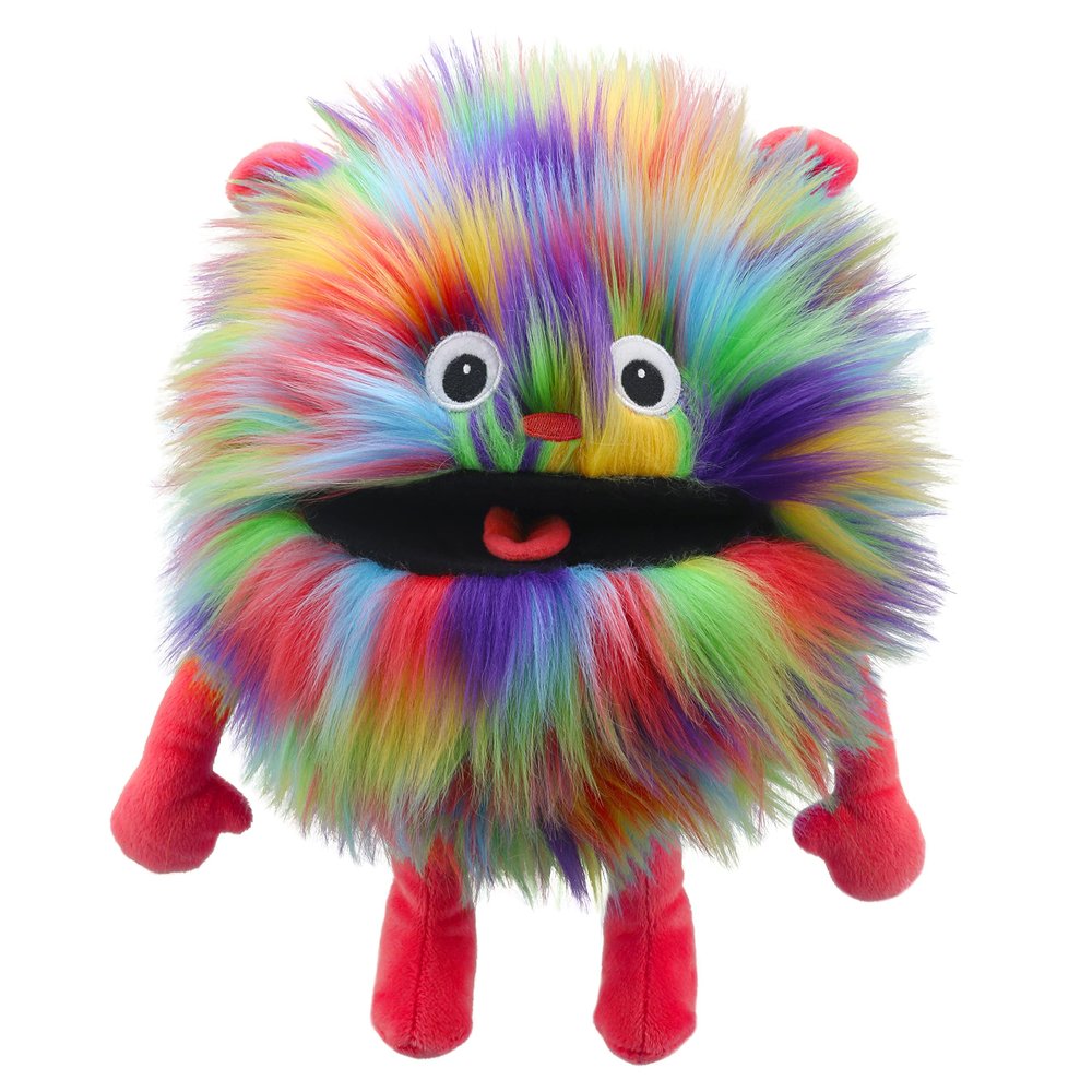 The Puppet Company Baby Monster Rainbow Hand Puppet - Mini Plush Character for Children Interactive Nursery Rhyme Toy for Storytelling, Learning, Imagination, Roleplay and Fun Games